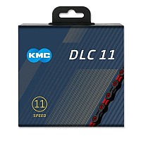[해외]KMC X11SL DLC WT X road/MTB 체인 1136711654 Black / Red