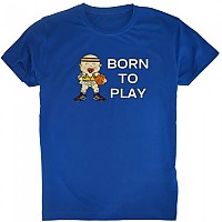 [해외]KRUSKIS Born To Play Basketball 반팔 티셔츠 3137288267 Royal Blue