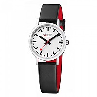 [해외]몬데인 손목시계 Classic 136506629 White / Black Leather / Red Lining