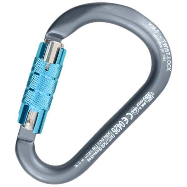 [해외]콩 ITALY 스냅 후크 HMS Twist Lock 4136499081 Grey / Cyan