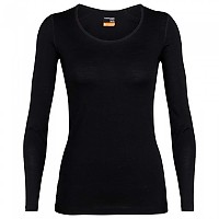 [해외]아이스브레이커 200 Oasis Scoop Merino 긴팔 베이스 레이어 4136879939 Black