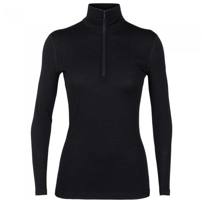 [해외]아이스브레이커 200 Oasis Merino 긴팔 베이스 레이어 4136879946 Black