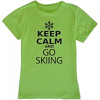 [해외]KRUSKIS Keep Calm And Go 스키ing 반팔 티셔츠 4136634192 Light Green