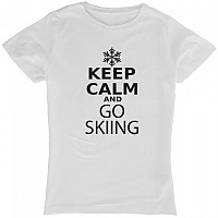 [해외]KRUSKIS Keep Calm And Go 스키ing 반팔 티셔츠 4136696472 White
