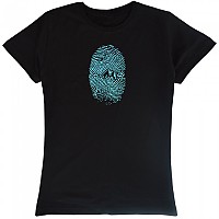 [해외]KRUSKIS Mountain Fingerprint 반팔 티셔츠 4137039728 Black