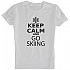 [해외]KRUSKIS Keep Calm and Go 스키ing 반팔 티셔츠 4136696463 White