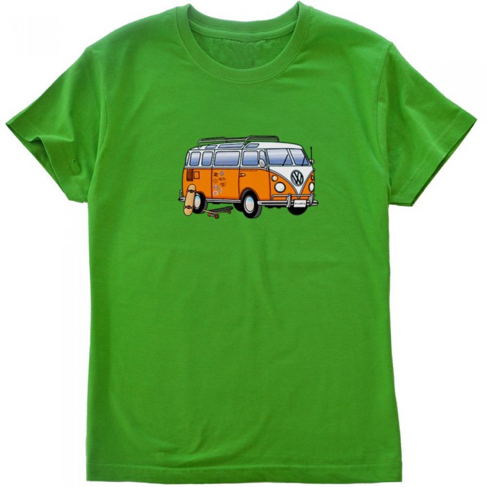 [해외]KRUSKIS Hippie Van Skate 반팔 티셔츠 14137288217 Green