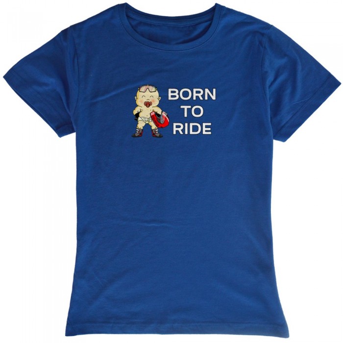 [해외]KRUSKIS Born To Ride 반팔 티셔츠 9137288234 Royal Blue