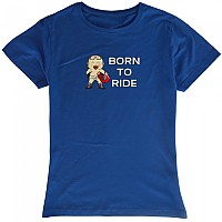 [해외]KRUSKIS Born To Ride 반팔 티셔츠 9137288234 Royal Blue