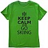 [해외]KRUSKIS 반팔 티셔츠 Keep Calm And Go 스키ing 5136634189 Green