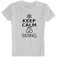 [해외]KRUSKIS 반팔 티셔츠 Keep Calm And Go 스키ing 5136696463 White