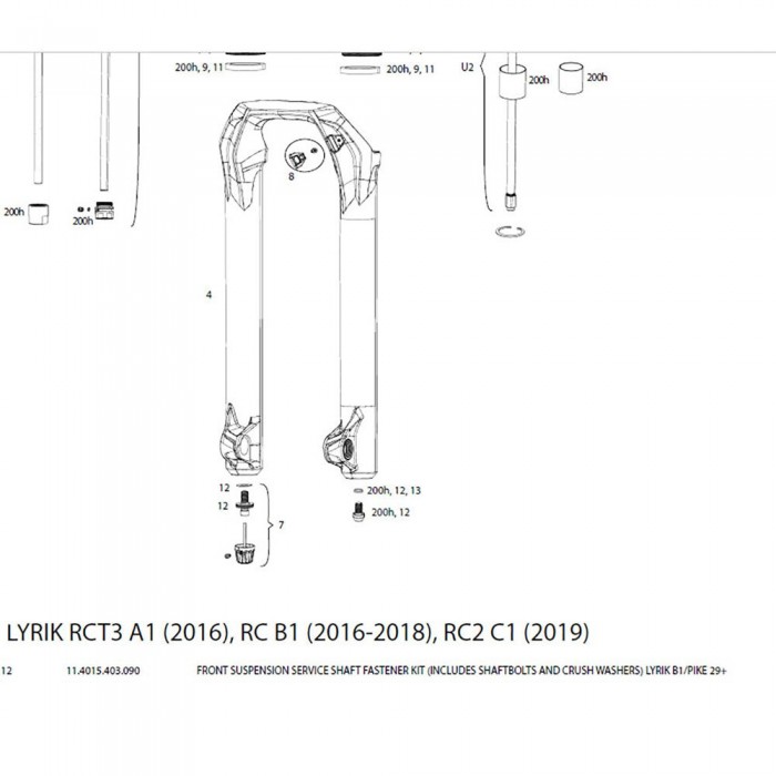 [해외]락샥 너트 Screw Kit Closing Lyrik 1137117151