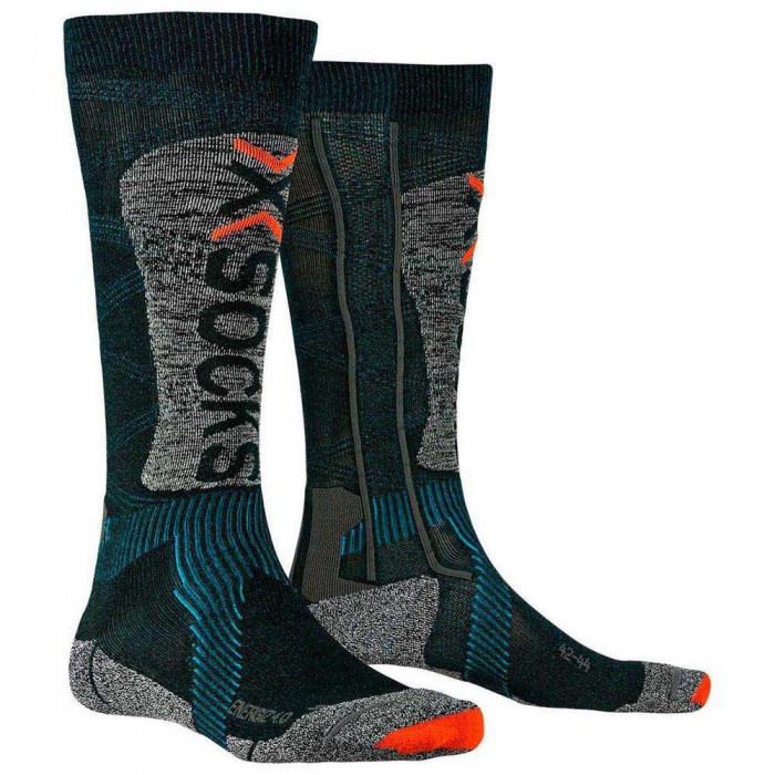 [해외]X-SOCKS 양말 스키 Energizer LT 4.0 5137215235 Petrol / Stone Grey Melange