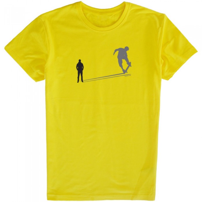 [해외]KRUSKIS Skate Shadow 반팔 티셔츠 14137332923 Yellow