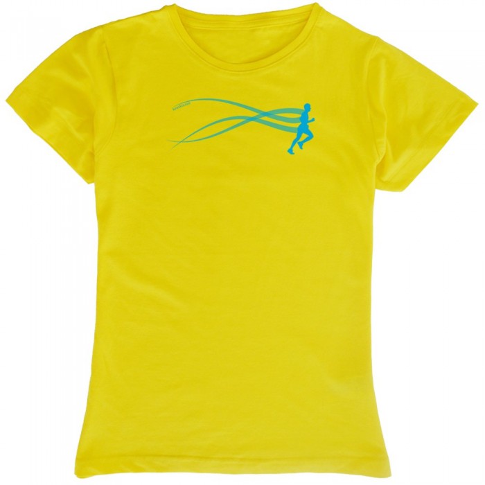 [해외]KRUSKIS Run Estella 반팔 티셔츠 6137332805 Yellow
