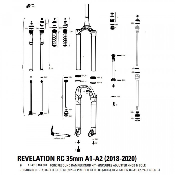 [해외]락샥 너트 Rebound Adjuster/Bolt Kit 2018 1137117154