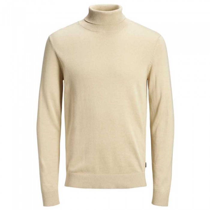 [해외]잭앤존스 Emil Knit Roll Neck Detail Melange 스웨터 137354414 Oatmeal