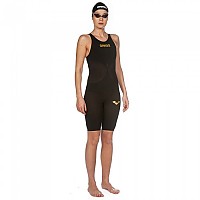 [해외]아레나 오픈 백 대회 수영복 파워skin Carbon 에어2 6137081942 Black / Black-Gold