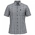 [해외]오들로 Nikko Check 반팔 셔츠 4137059161 Platinum Grey / Steel Grey