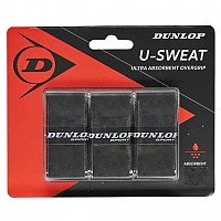 [해외]던롭 테니스 오버그립 U-Sweat 3 단위 12137396277 Black