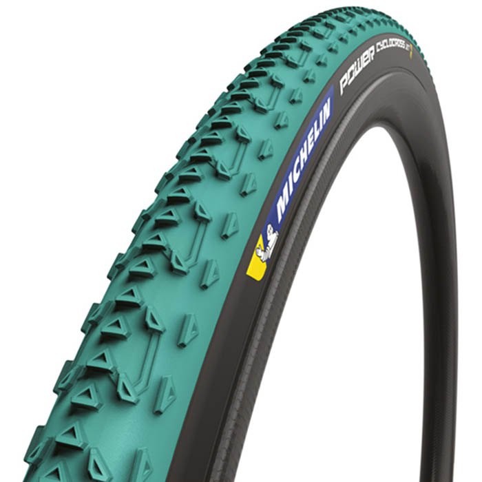 [해외]미쉐린 파워 Cyclocross Jet Tubeless 700C x 33 자갈 타이어 1137417320 Green / Black