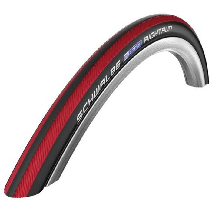 [해외]슈발베 Rightrun K-Guard LiteSkin 24´´ x 25 도시의 견고한 자전거 타이어 1137417473 Black / Red