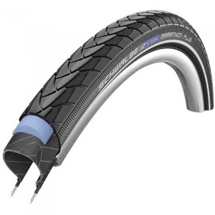 [해외]슈발베 Marathon Plus 퍼포먼스 SmartGuard Tubeless 20´´ x 35 도시용 타이어 1137411647 Black Reflex