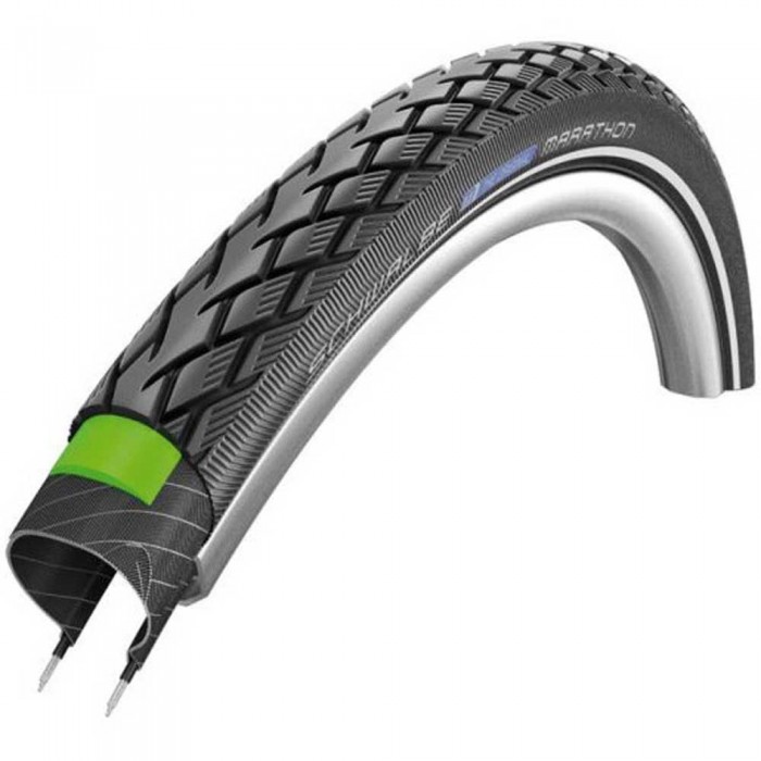 [해외]슈발베 Marathon 퍼포먼스 GreenGuard 인듀런스 Tubeless 27´´ x 32 도시의 견고한 자전거 타이어 1137411651 Black Reflex