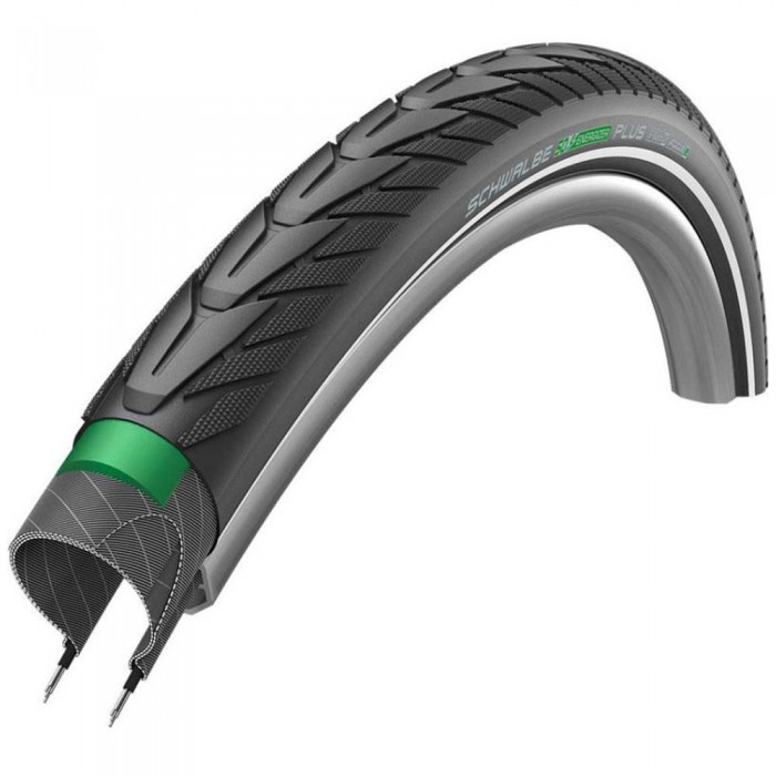 [해외]슈발베 Energizer Plus Tour G-Guard TwinSkin Reflex Addix-E 26´´ x 47 도시의 견고한 자전거 타이어 1137417337 Black