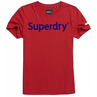 [해외]슈퍼드라이 Regular Flock 반팔 티셔츠 137404017 Rouge Red