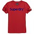 [해외]슈퍼드라이 Regular Flock 반팔 티셔츠 137404017 Rouge Red