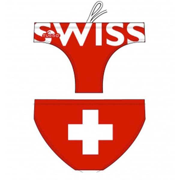 [해외]터보 Switzerland 수영복 브리프 625404 Red / White