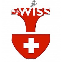 [해외]터보 수영 브리프 Switzerland 625404 Red / White