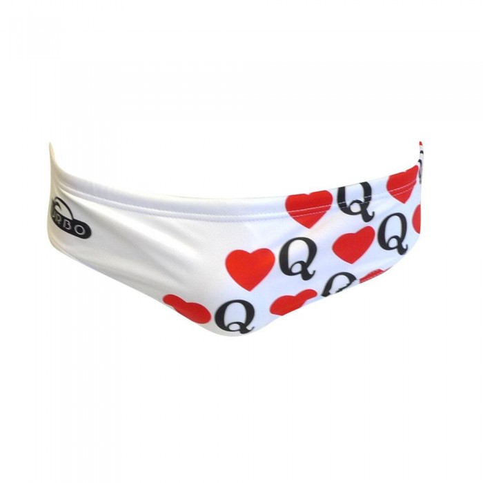 [해외]터보 수영 브리프 Heart Queen 6675148 White/Multicoloured