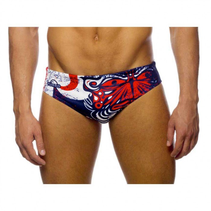 [해외]터보 Maori Flags 수영복 브리프 61290272 Red / Navy