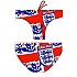 [해외]터보 England Shield 수영복 브리프 61290273 Red / Navy