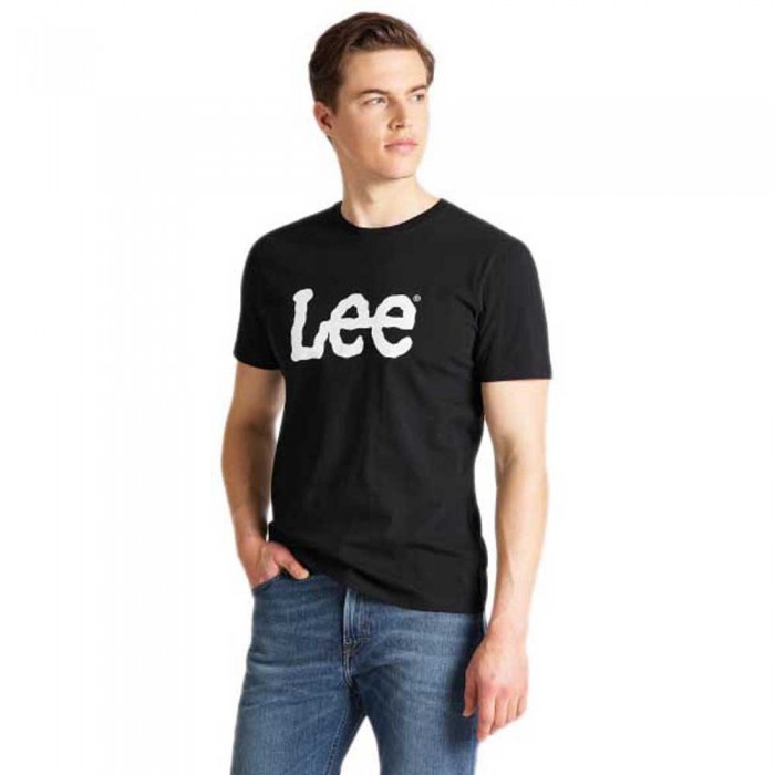 [해외]LEE Wobbly Logo 반팔 티셔츠 137341585 Black