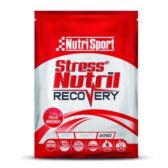 [해외]NUTRISPORT Stressnutril 40gr 20 단위 딸기 단일 용량 상자 6137478883 Red