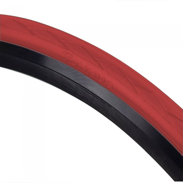 [해외]TANNUS Semi Slick Hard Tubeless 700C x 28 도시의 견고한 자전거 타이어 1137491788 Red