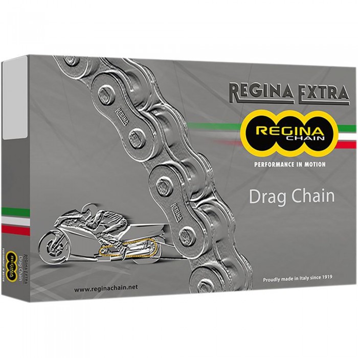 [해외]REGINA 530/136 DR Drag Racing Rivet Non Seal Replacement 사슬 링크 9137478796 Gold / Black / Steel