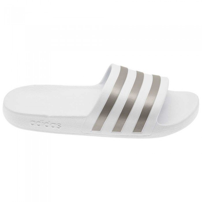 [해외]아디다스 슬리퍼 Adilette Aqua 6137385131 Footwear White / Silver Metal / Footwear White