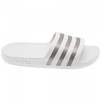 [해외]아디다스 슬리퍼 Adilette Aqua 6137385131 Footwear White / Silver Metal / Footwear White