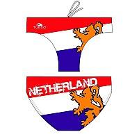 [해외]터보 수영 브리프 Netherlands Waterpolo 6675344 Red/Royal