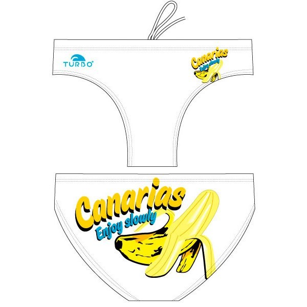 [해외]터보 Banana Enjoy Slowly Waterpolo 수영복 브리프 6675366 White