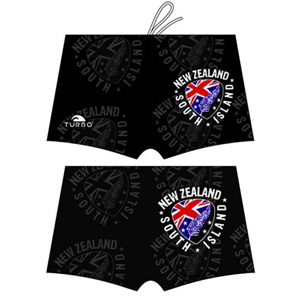 [해외]터보 New Zealand Shield 수영 복서 브리프 6137512175 Black