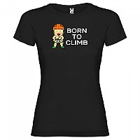 [해외]KRUSKIS Born To Climb 반팔 티셔츠 4137538493 Black