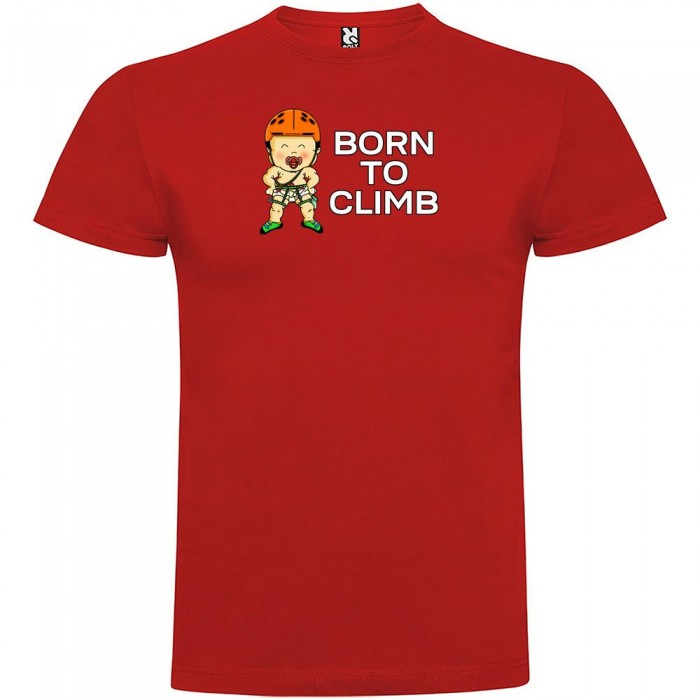 [해외]KRUSKIS Born To Climb 반팔 티셔츠 4137538488 Red