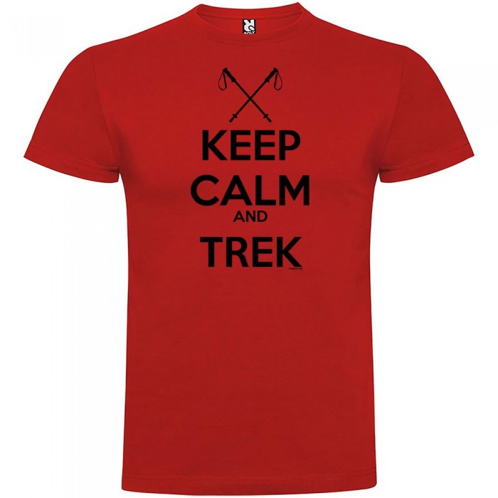 [해외]KRUSKIS Keep Calm And Trek 반팔 티셔츠 4137539160 Red