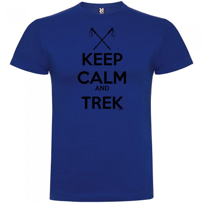 [해외]KRUSKIS Keep Calm And Trek 반팔 티셔츠 4137539161 Royal Blue