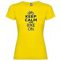 [해외]KRUSKIS Keep Calm And Bike On 반팔 티셔츠 1137539371 Yellow